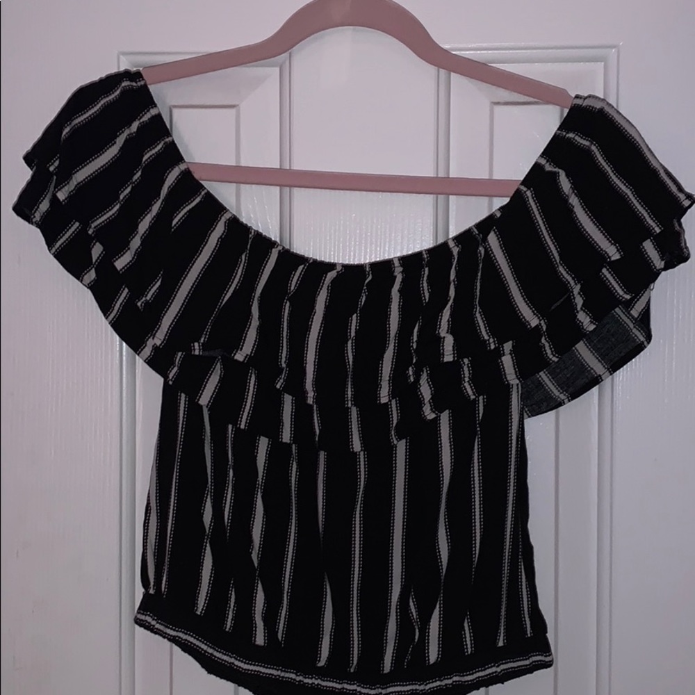 off the shoulder crop top